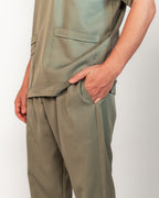 The Men's Half-Collar Scrub Set