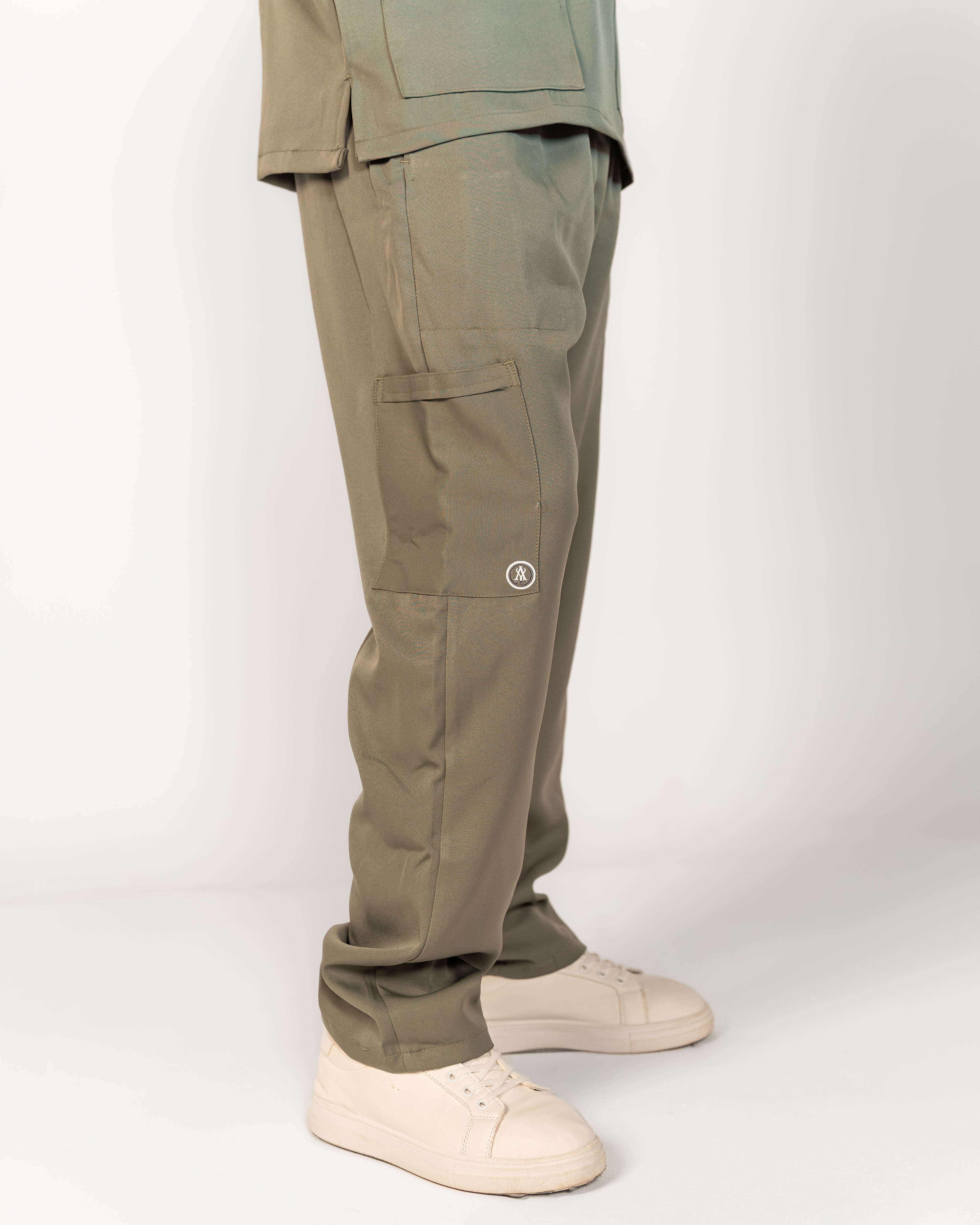 The Men's Half-Collar Scrub Set