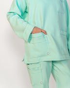 The Full-Sleeve V-Neck Scrub Set