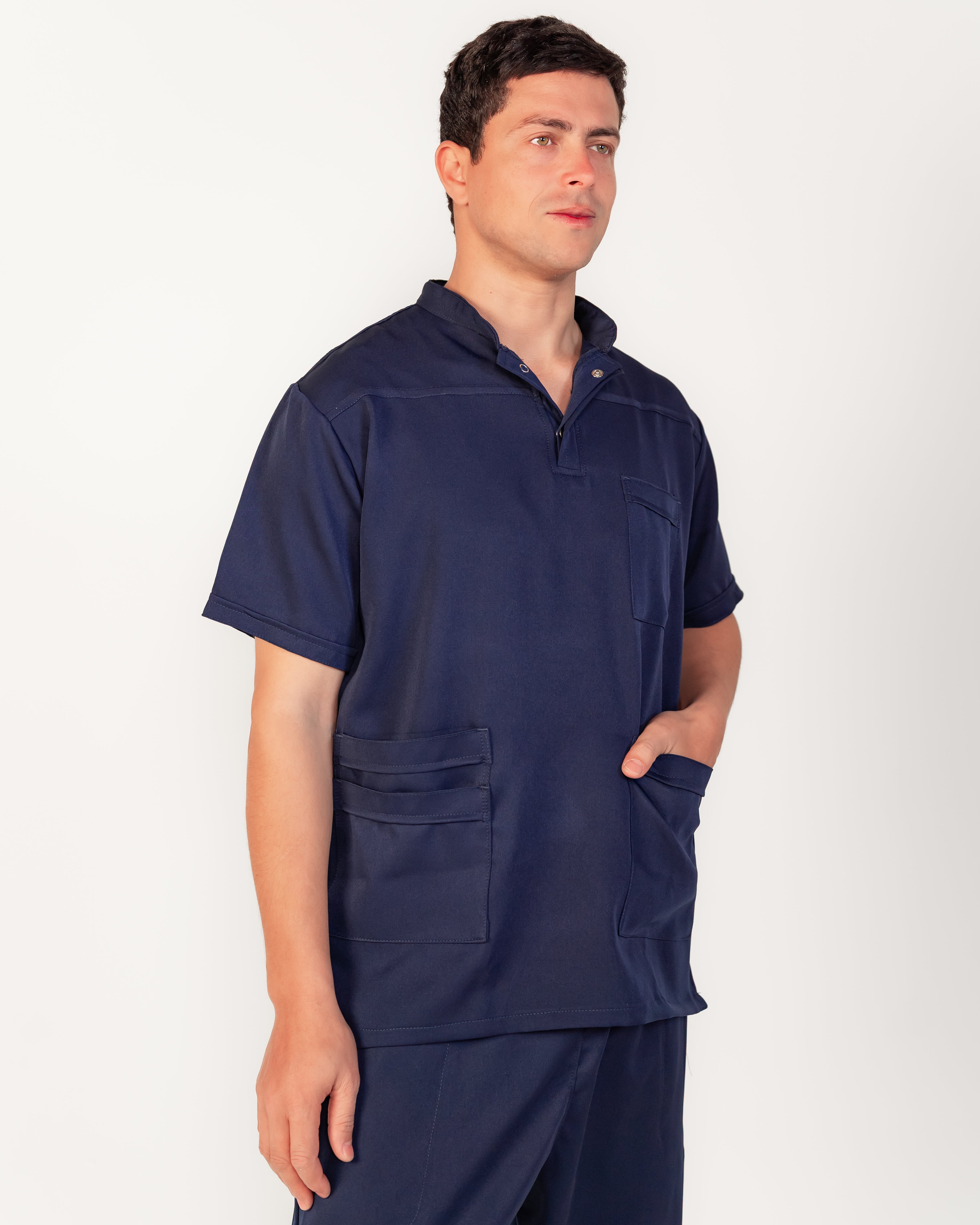 The Men's Half-Collar Scrub Set