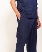 The Men's Half-Collar Scrub Set
