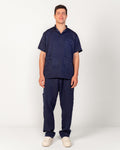 The Men's Half-Collar Scrub Set