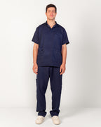The Men's Half-Collar Scrub Set