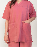 Half Sleeve V Neck