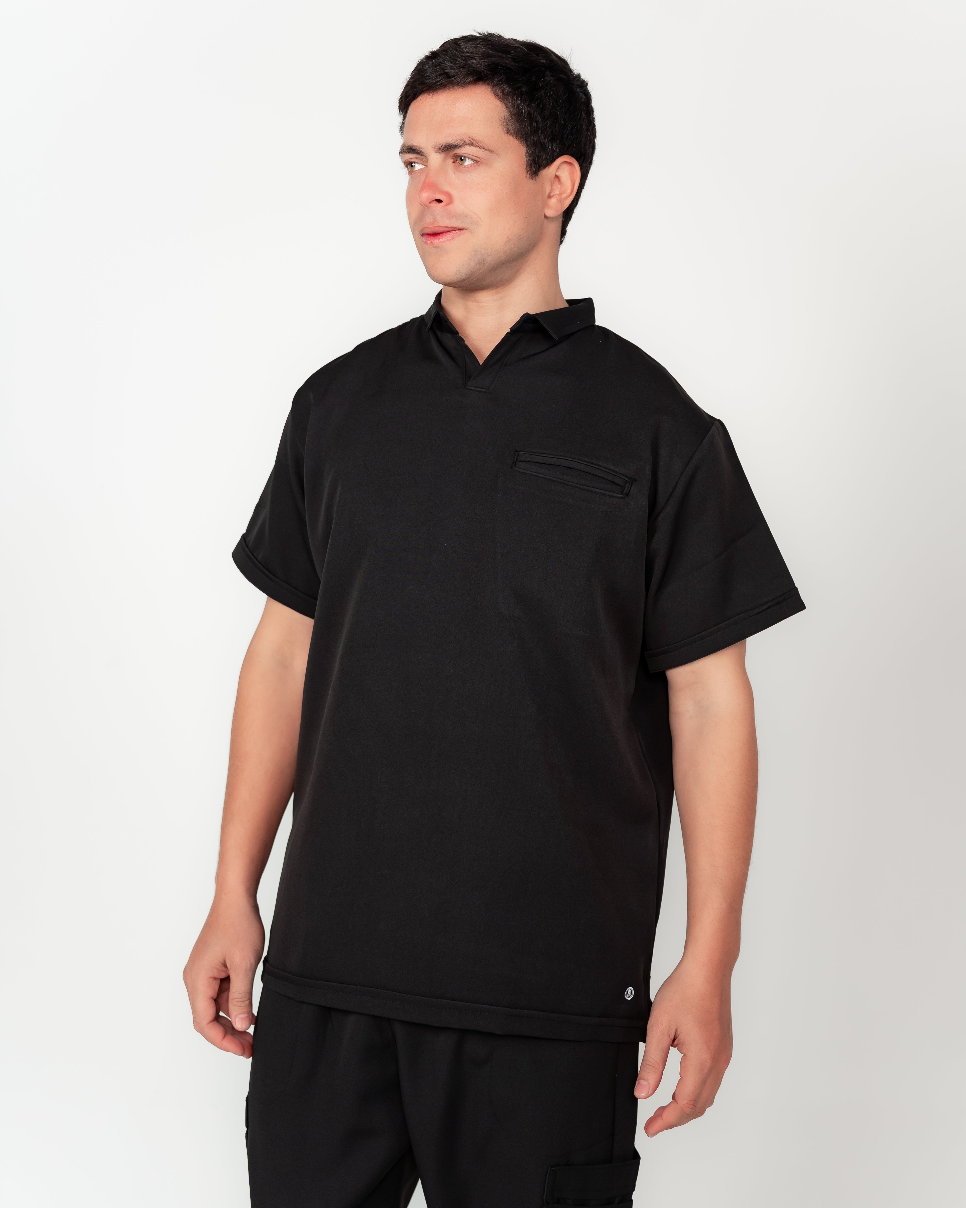 The Men's Half-Collar Scrub Set
