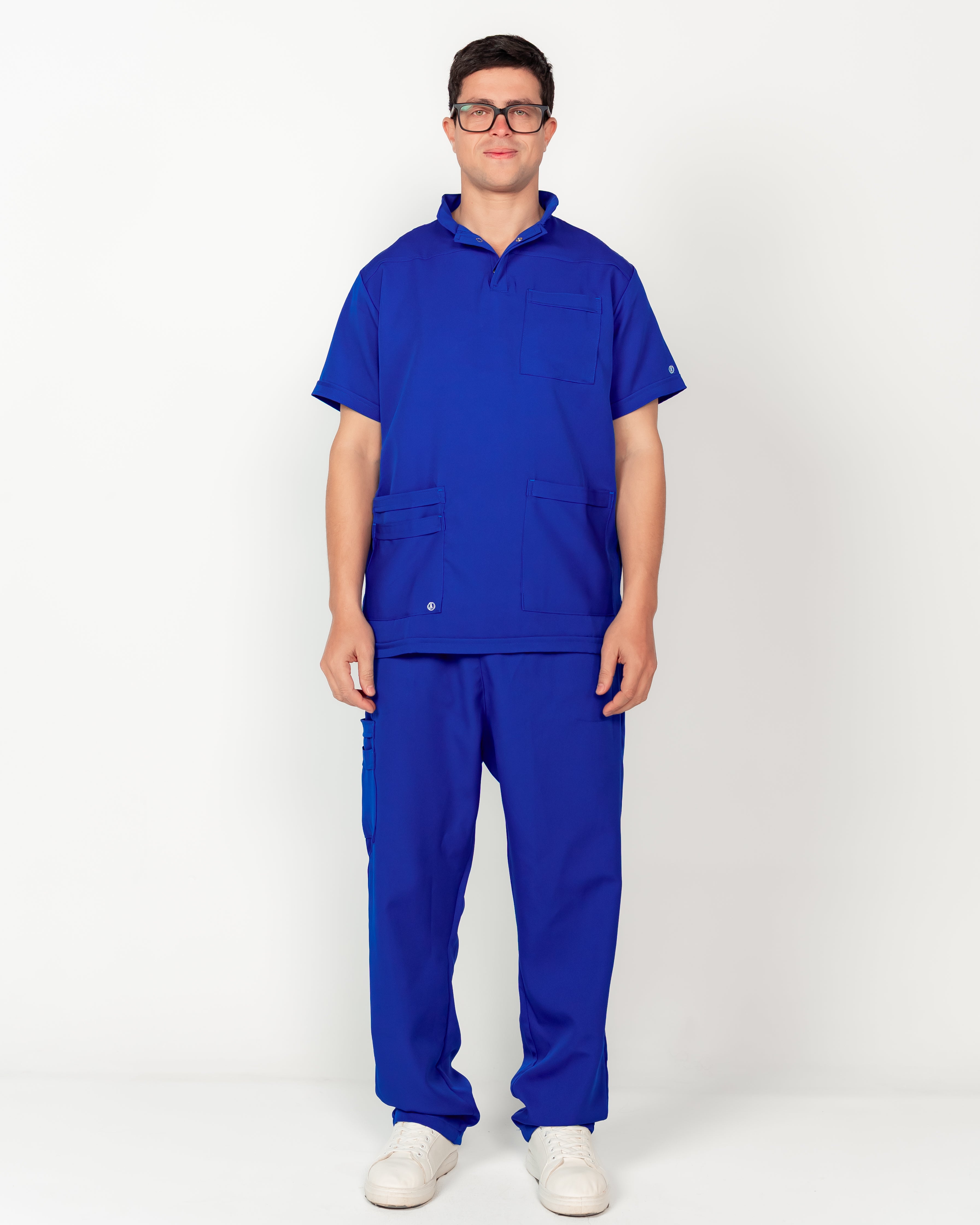 The Men's Half-Collar Scrub Set