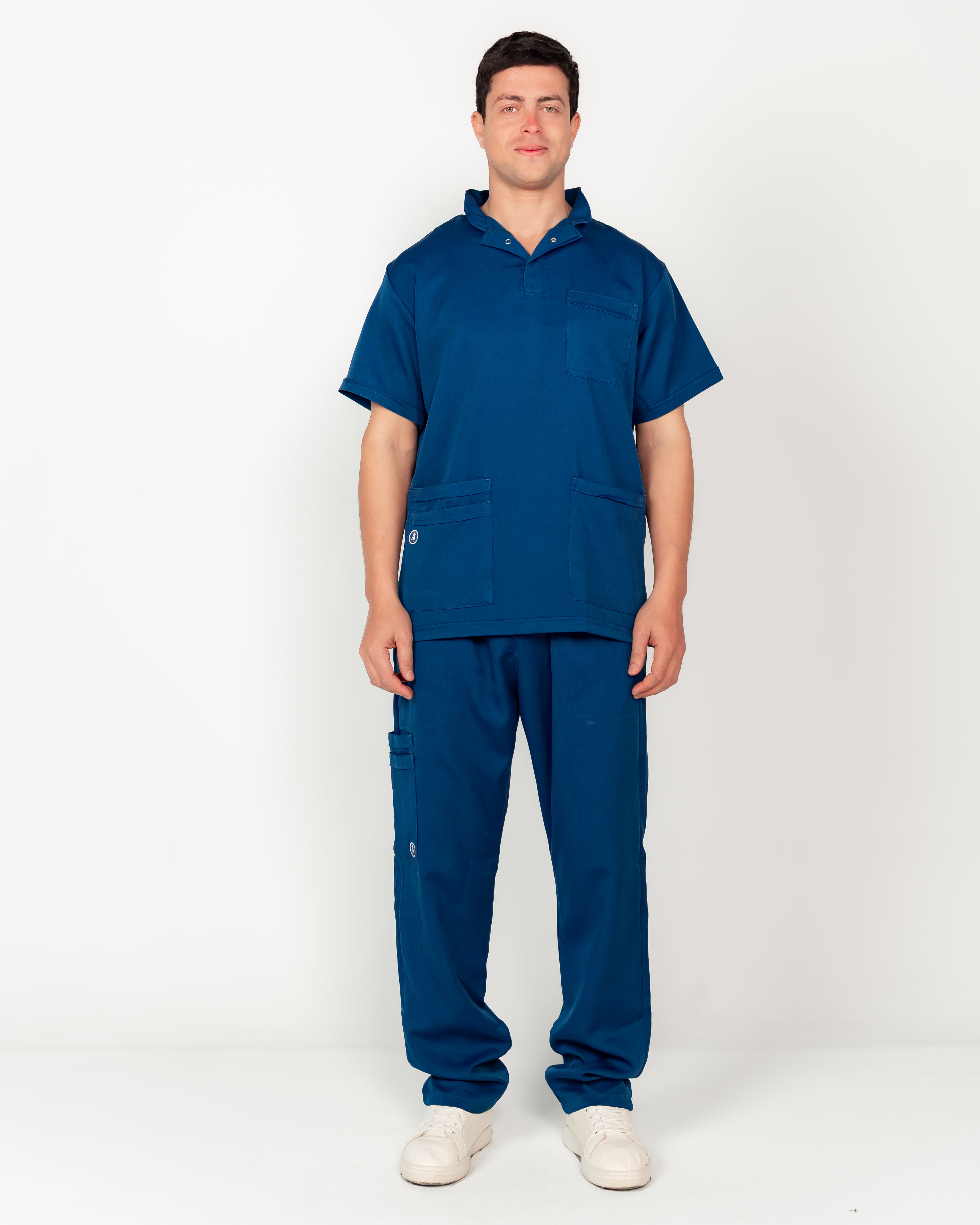 The Men's Half-Collar Scrub Set