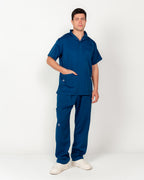 The Men's Half-Collar Scrub Set