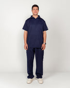 The Men's Half-Collar Scrub Set