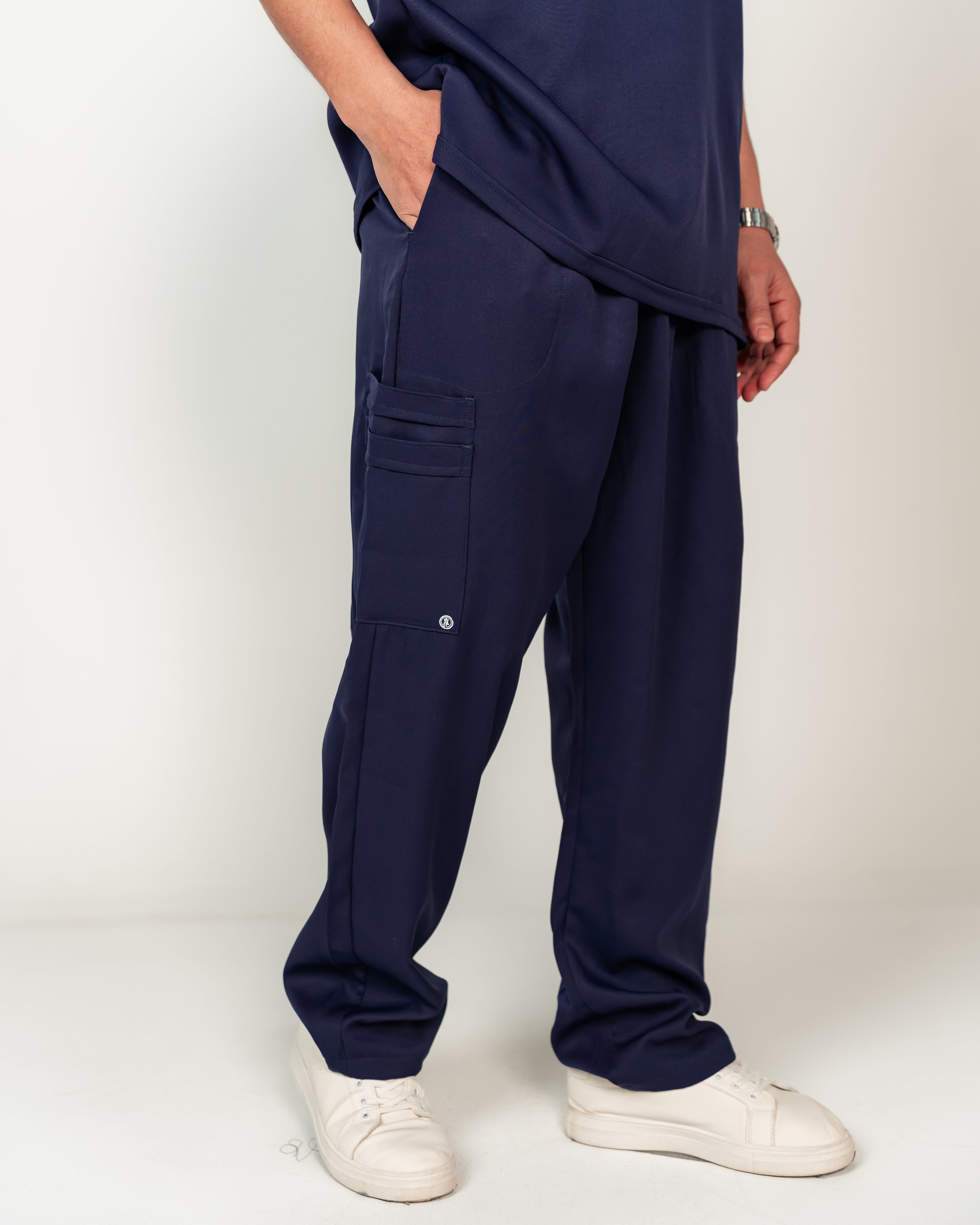 The Men's Half-Collar Scrub Set