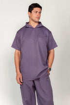 The Men's Half-Collar Scrub Set