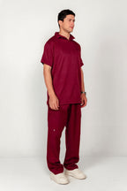 The Men's Half-Collar Scrub Set